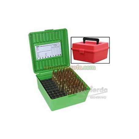 Caja MTM 100 cart. verde para MagnumH&H con asa MTM Case-Gard Armeria Scrofa